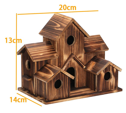 NatureNest – Stylish Handmade Wooden Birdhouse for Garden & Wildlife