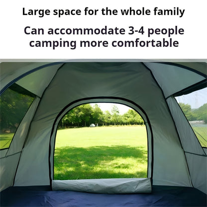 QuickCamp 4-Person Pop-Up Tent with UV Protection – Instant Setup Camping Shelter