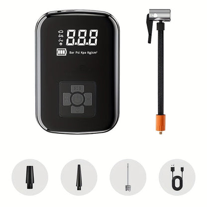 AirPump Pro – Portable Air Compressor with Digital Display & LED Light
