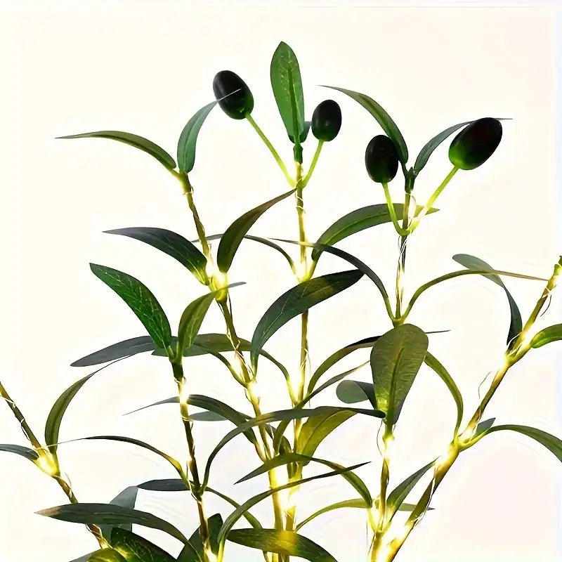 Olive Branch LED Night Lamp – Elegant Decorative Warm Light for Home & Events