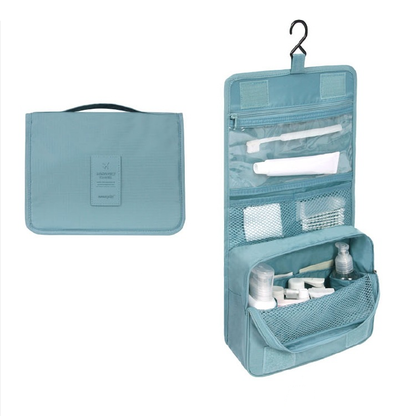 TravelEase –  Water-Resistant Travel Toiletry Bag with Hanging Hook