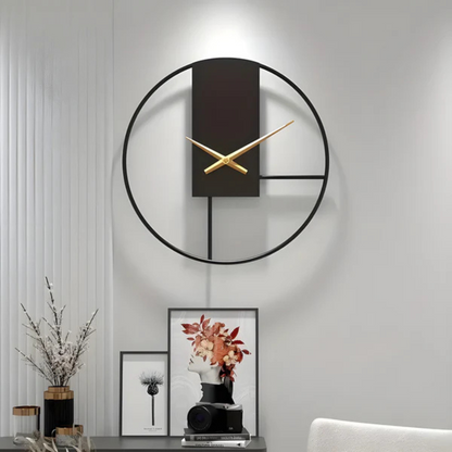Aurum | Minimalist Silent Wall Clock – Stylish Large Decorative Timepiece