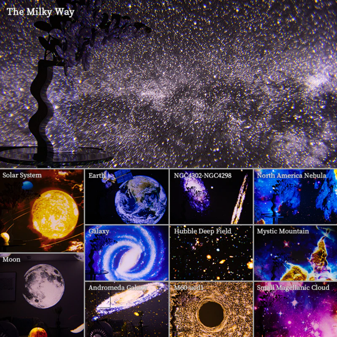 Celestial Dreams: 360° Planetarium Galaxy Projector -  Full-room Coverage