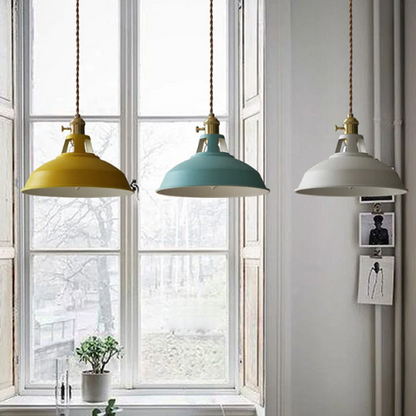 PastelAura – Vintage Pastel Metal Pendant Light for a Soft & Stylish Ambience