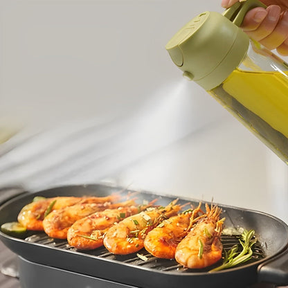 2-in-1 Olive Oil Dispenser & Sprayer – Perfect for Cooking, Salads, and BBQ