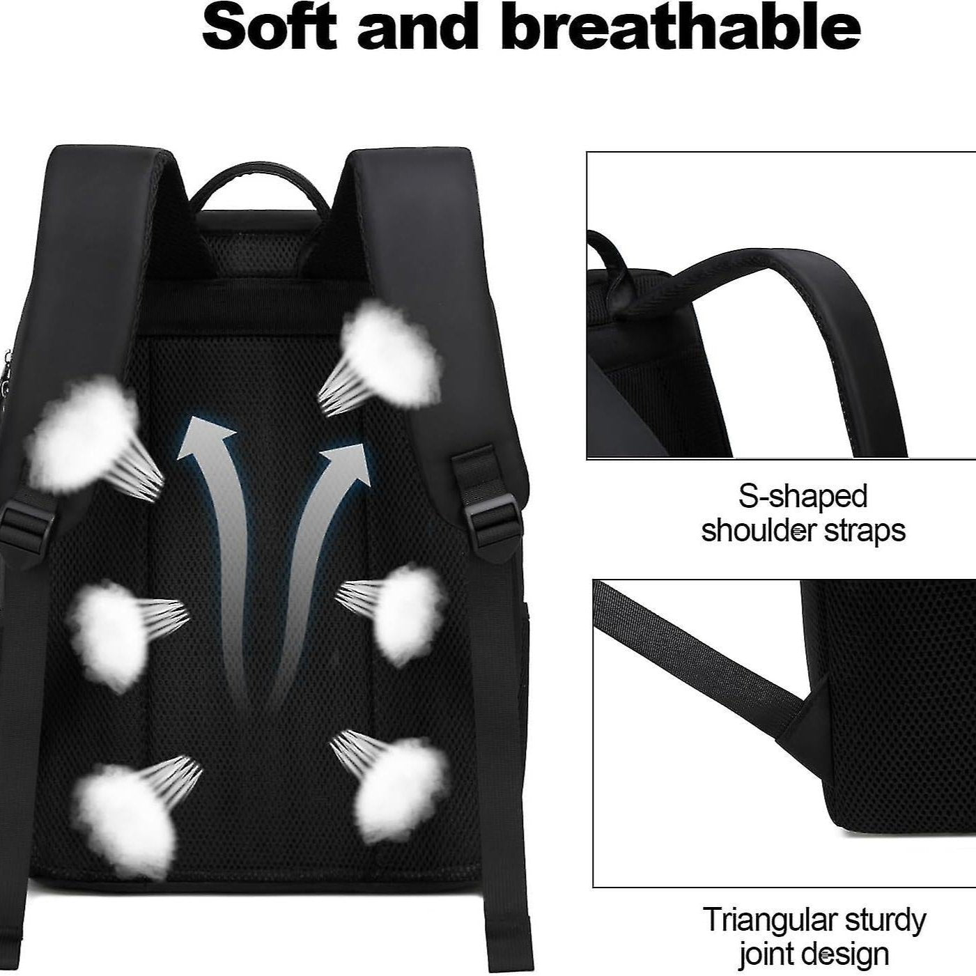 Blake | Waterproof Anti-Theft Laptop Travel Backpack