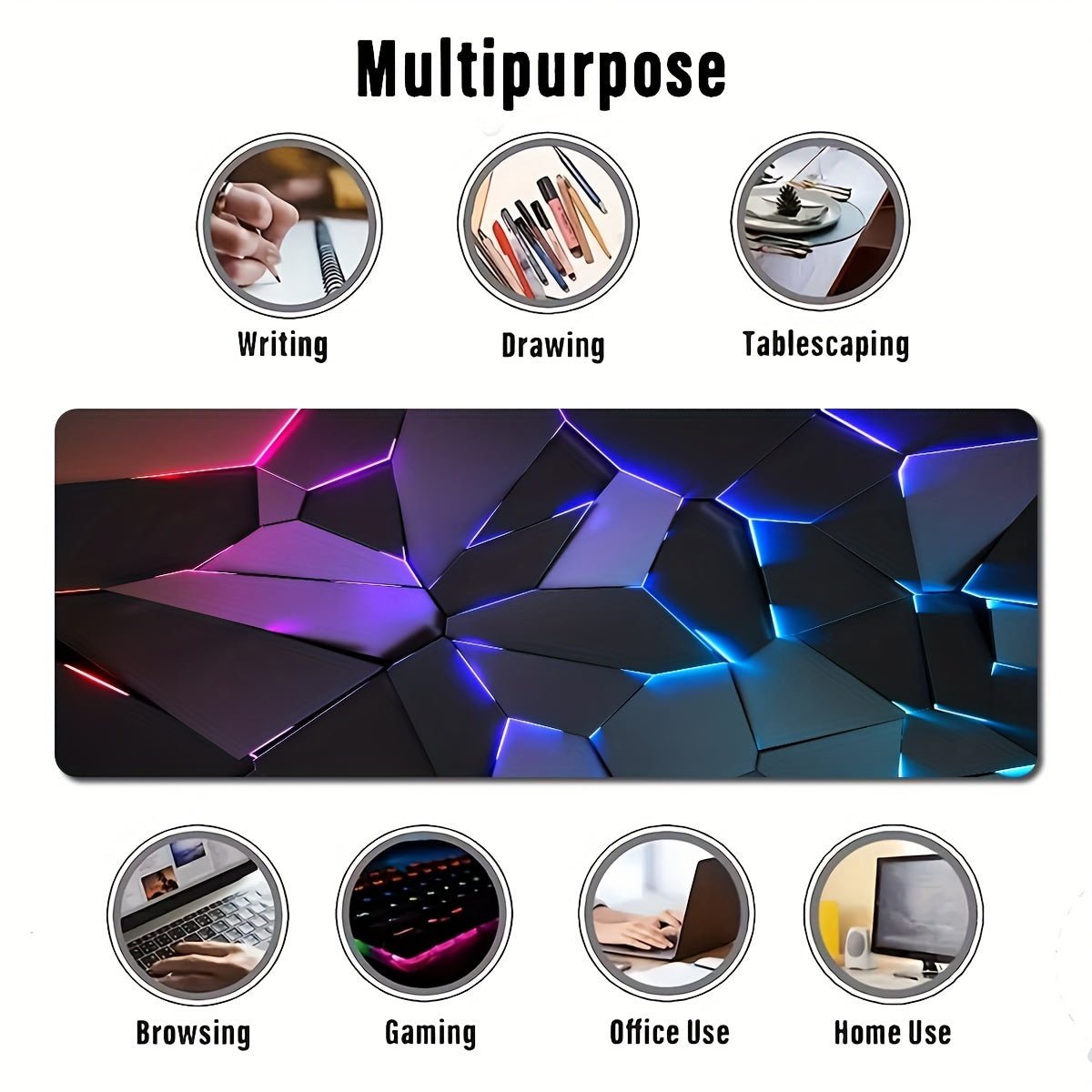 Premium Gaming Mouse Pad – Anti-Slip, Waterproof & Washable