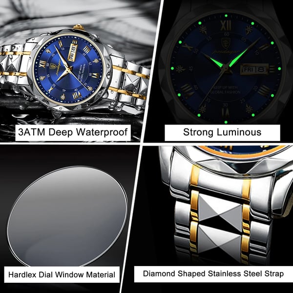 Waterproof Luxury Men's Watch From the Top Brand with Luminous Function