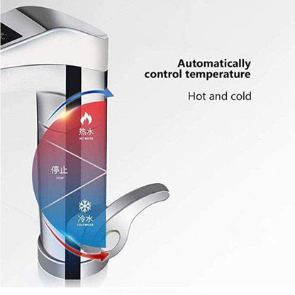 Electric Instant Hot Water Tap with Built-In Heater & LED Temperature Display – Kitchen & Bathroom