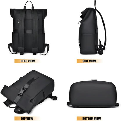BergTrek Waterproof Ergonomic Backpack – Lightweight Travel Rucksack with USB Charging & Large Laptop Storage