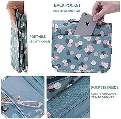 TravelEase –  Water-Resistant Travel Toiletry Bag with Hanging Hook