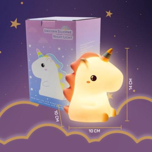 Unicorn Night Light – USB Rechargeable Colour-Changing Bedside Lamp for Kids