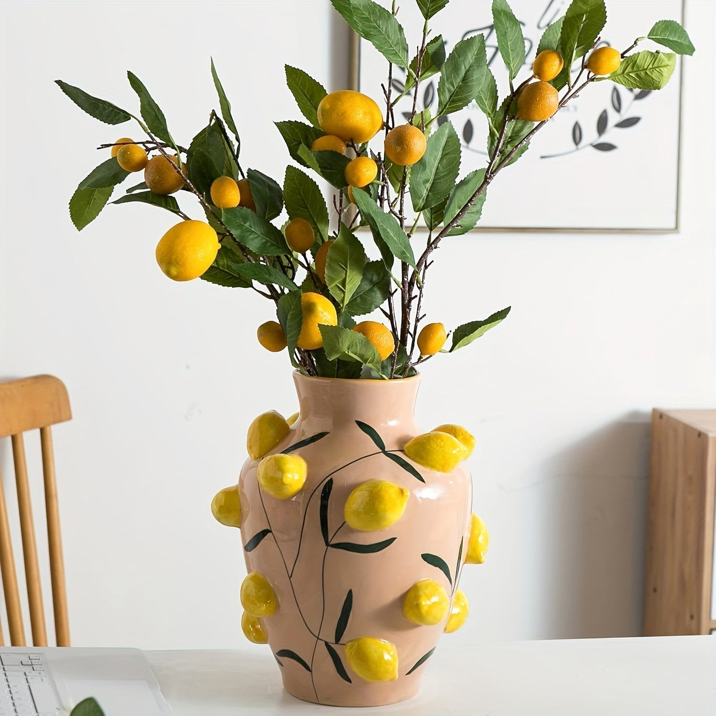 Tropical Handmade Vase – Vibrant Decorative Accent for Home & Office