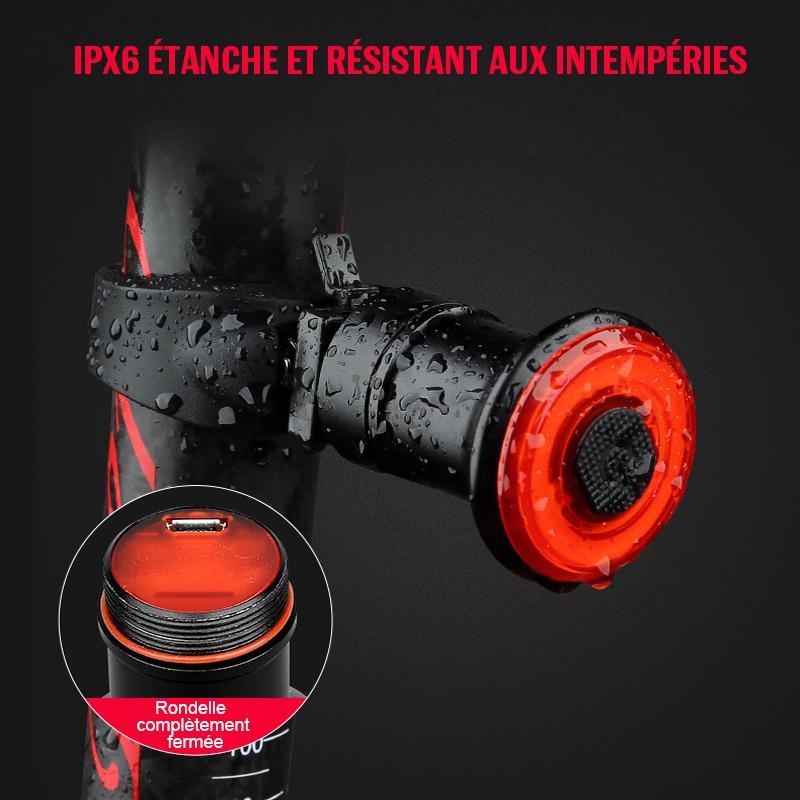 Smart Bike Tail Light – Ultra-Intelligent Brake Light with USB Rechargeable Battery & Waterproof Design