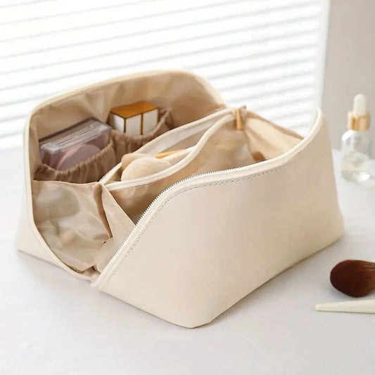 Luxury Makeup and Toiletry Bag – Travel Cosmetic Organiser with Multiple Compartments