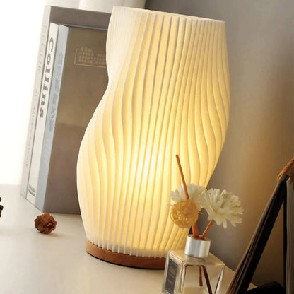 Wavecrest Table Lamp – Soft Glow Designer Lamp with Dimmable Warm & Natural White Light