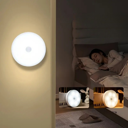 3-Pack LED Motion Sensor Night Lights – Rechargeable, Dimmable, Wireless & Magnetic