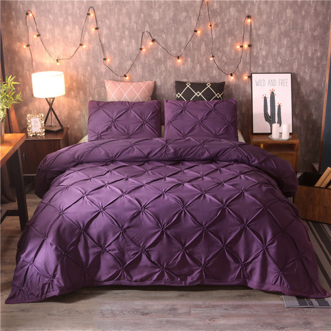 Orvix Luxury Cotton Bedding Set – Breathable, Soft & Elegant Design