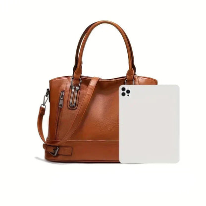 Sophie Vintage-Style PU Leather Crossbody Handbag – Elegant Classic Shoulder Bag for Women