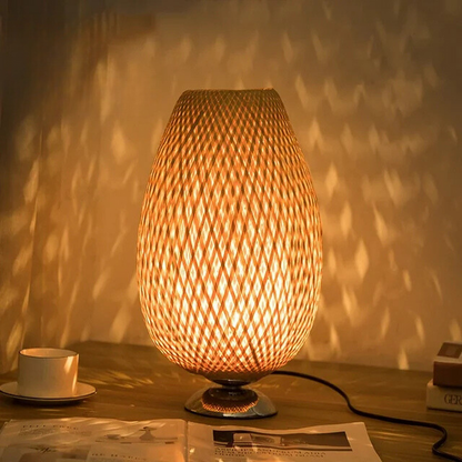 Stylish Bamboo Lamp | Natural Touch for a Warm & Cozy Atmosphere