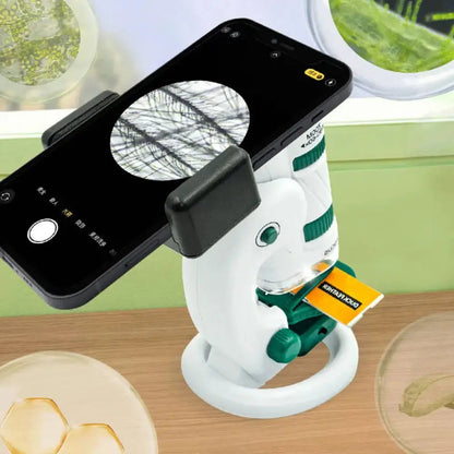 60–180x Zoom Pocket Microscope for Kids – LED Portable Science Discovery Kit