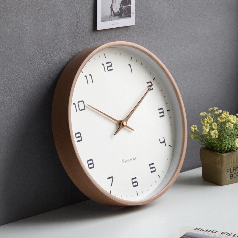 Scandinavian Simplicity Wooden Wall Clock – Elegant Minimalism