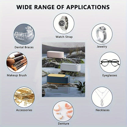 JewelSonic Ultrasonic Jewelry Cleaner for Rings, Watches, Earrings & Glasses – 12oz