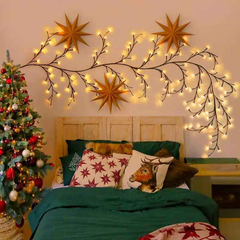 Bendable Willow Branch LED Lamp – 72/96 LEDs with 8 Light Modes | USB Powered Decorative Tree Light