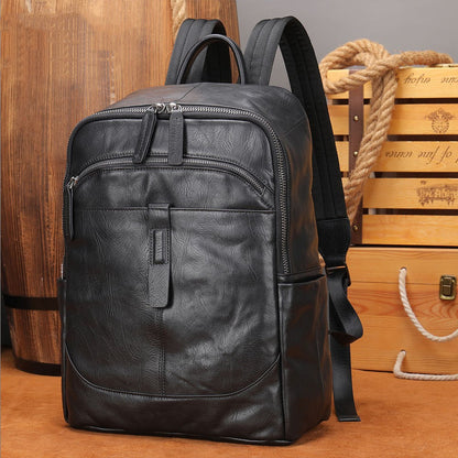 Prestige Voyager Leather Backpack – Fits Laptops Up to 15.6 Inches