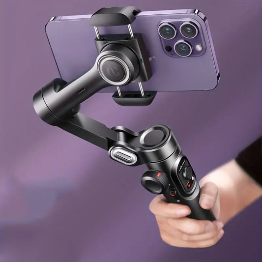 SmartPro Smartphone Gimbal Stabiliser – Foldable 3-Axis Handheld Stabiliser for iPhone & Android