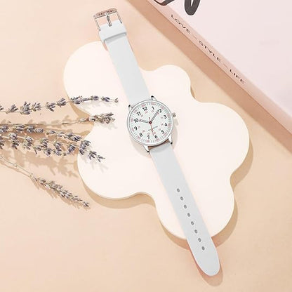 Stylish Women’s Clip-On Watch – Waterproof Silicone Fob Watch in Elegant Colours