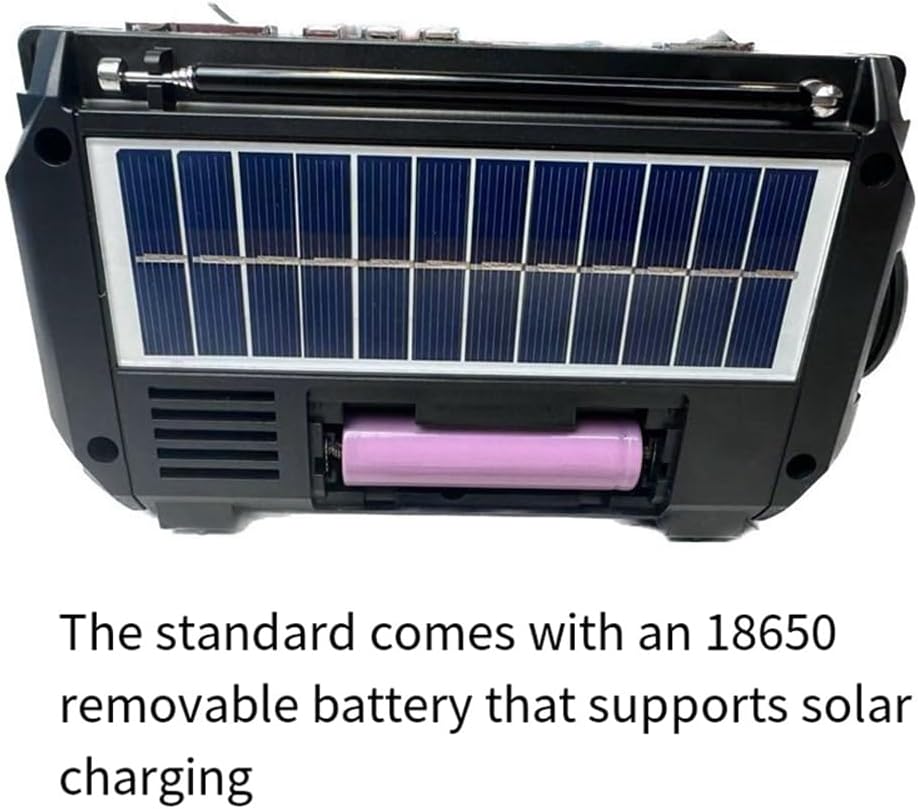 SafeWave Emergency Radio with Built-in Power Bank – Hand Crank, Solar & USB Charging, AM/FM, LED Torch & SOS Alert