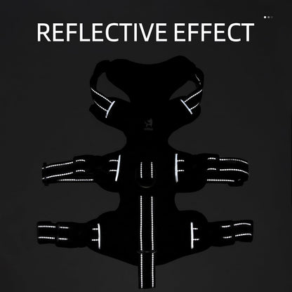 GripGuard Reflective No-Pull Dog Harness – Escape-Proof and Adjustable for Safe Walks