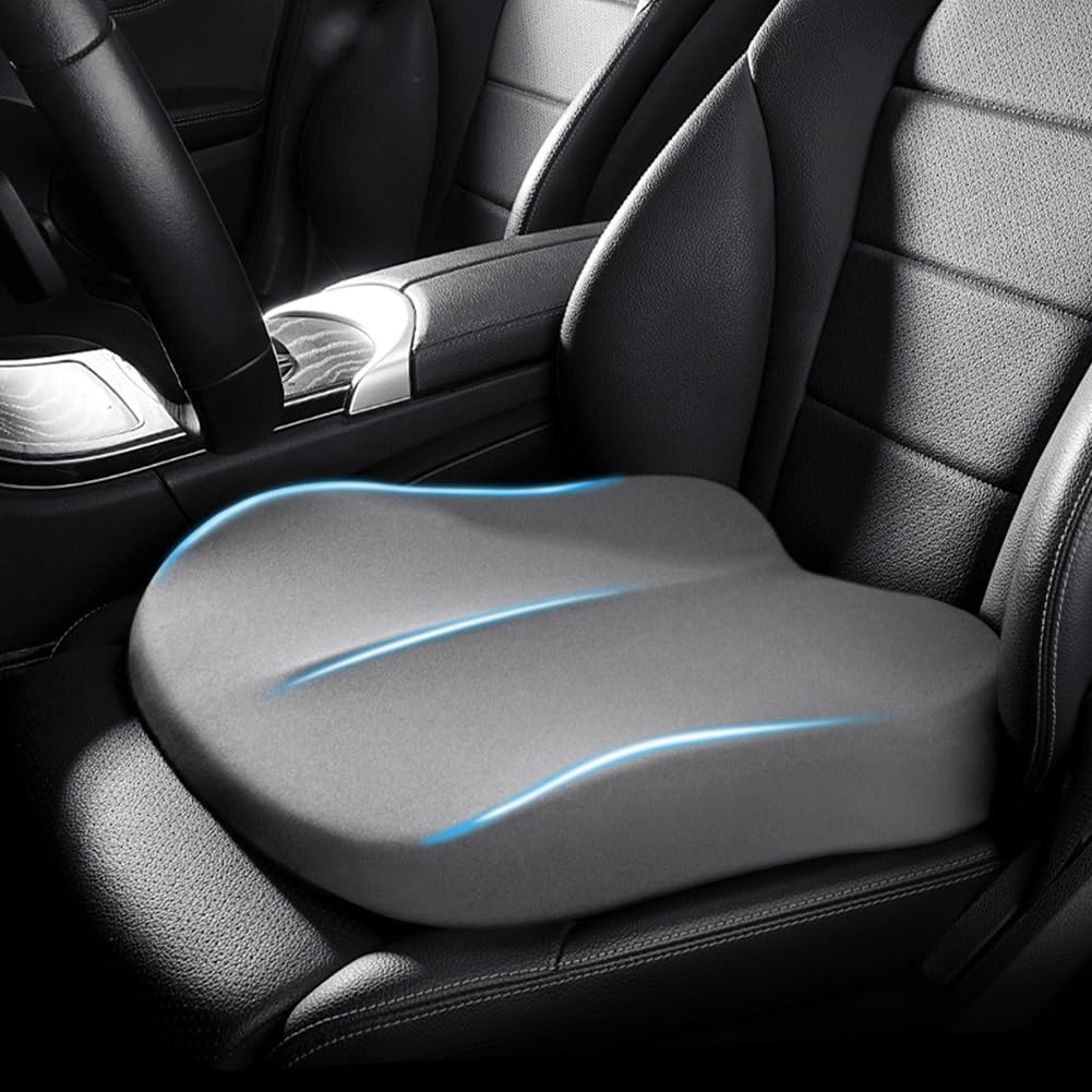 DriveUp Car Booster Cushion – Memory Foam Seat Riser for Extra Height & Driving Comfort