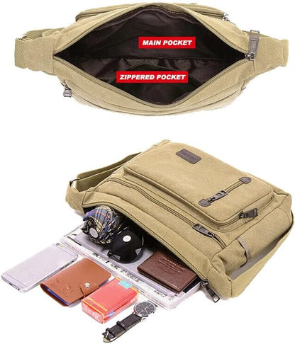 ClassicLine – Timeless Canvas Messenger Shoulder Bag