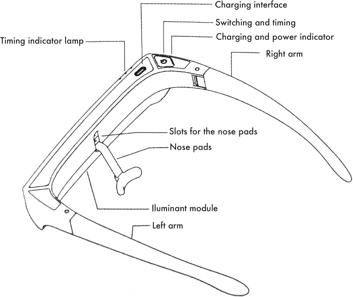 BrightVision Light Therapy Glasses – Wearable Daylight & Blue Light Therapy