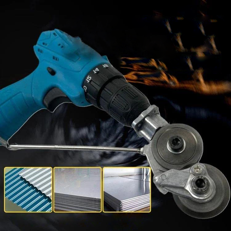 Electric Plate Cutter – Drill Attachment for Fast, Safe & Effortless Sheet Cutting