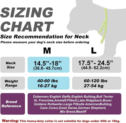 PowerGrip Tactical Dog Collar with Handle – Heavy Duty Military-Grade Collar for Large and Strong Dogs