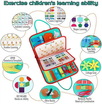 WonderBook Educational Quiet Book – Montessori-Inspired Learning for Toddlers & Young Children