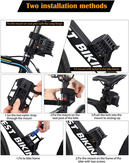 SafeRide Foldable Heavy-Duty Anti-Theft Bike Lock – Ultra Strong Security Chain