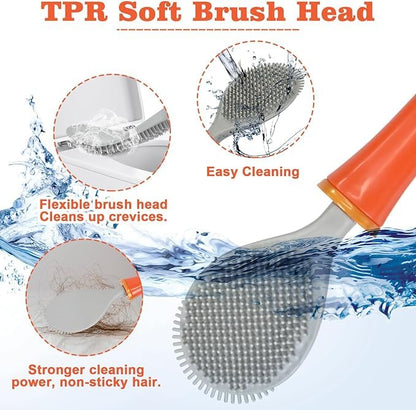 CleanGuard | Hygienic Toilet Brush with Wall Mount