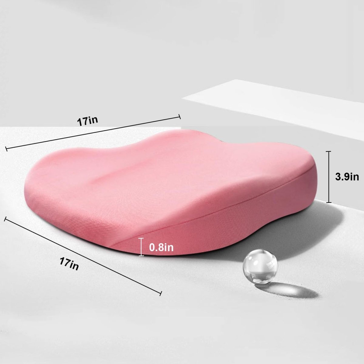 DriveUp Car Booster Cushion – Memory Foam Seat Riser for Extra Height & Driving Comfort