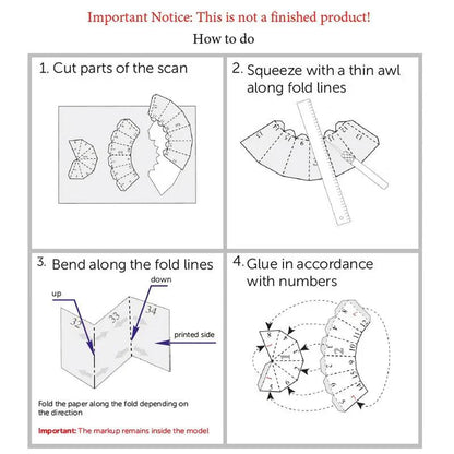 62cm Stretched Cat Papercraft Model – DIY 3D Kit for Creative Home Decor
