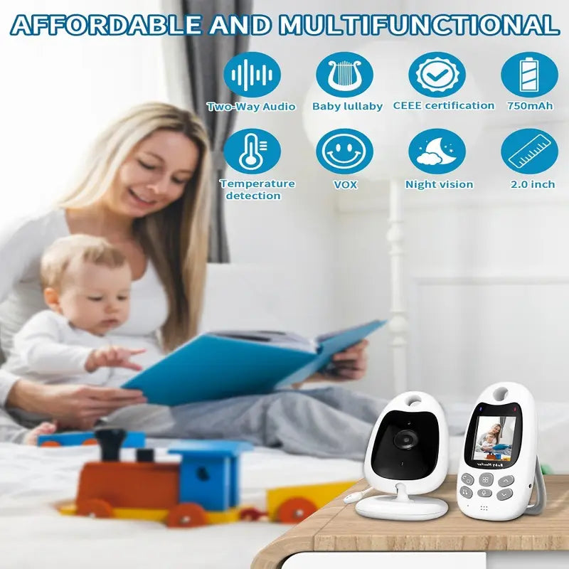 LittleGuard Baby Monitor – Wireless Video & Audio Monitor with Night Vision & Two-Way Talk