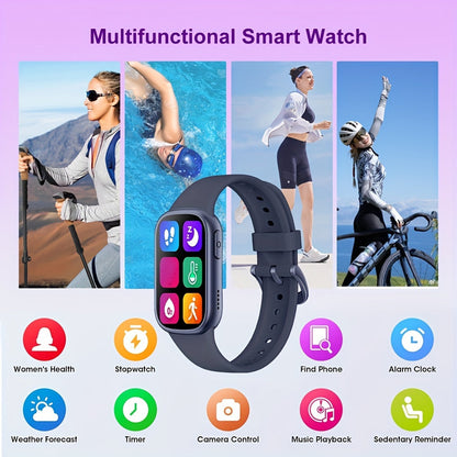 AquaFit Waterproof Smartwatch – Long Battery Life Fitness Tracker for Active Lifestyles
