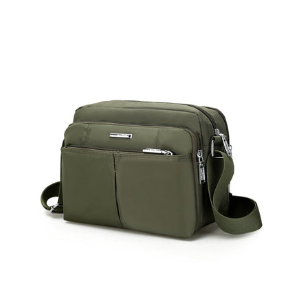 Waterproof Multi-Pocket Shoulder Messenger Bag for Everyday Use