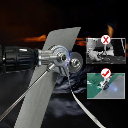 Electric Plate Cutter – Drill Attachment for Fast, Safe & Effortless Sheet Cutting