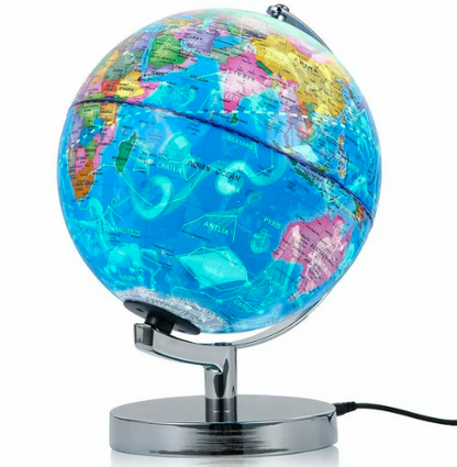 World Globe LED Constellation Map & Floating Night Light – Electromagnetic Levitation Globe