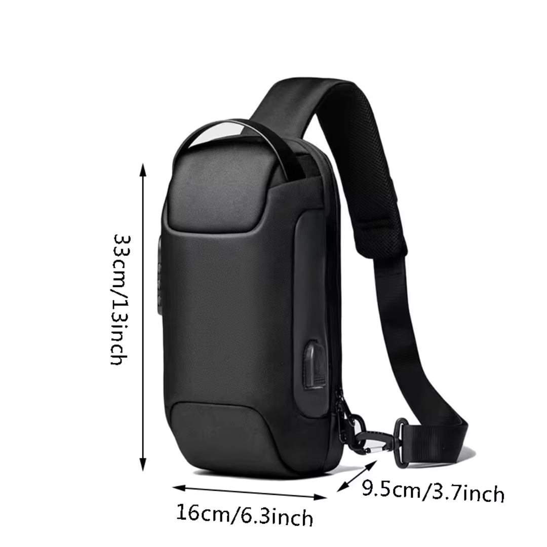 Anti-Theft Crossbody Bag with USB Charging – Secure, Stylish, and Functional