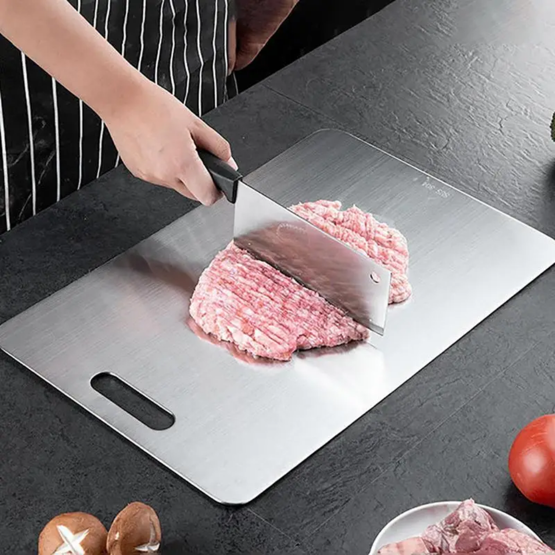 Premium Stainless Steel Cutting Board - Stain and Scratch Resistant